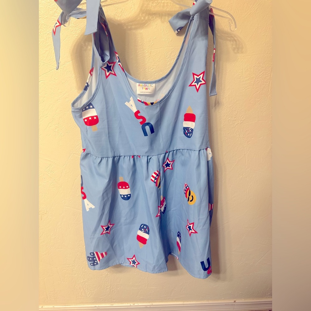 Fantastic Fawn 4th of July Romper ❣️